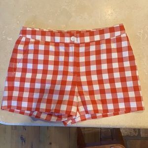 Brooks brothers checkered red shorts